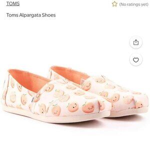 New In Box TOMS Just Peachy Women's Flat Slip-On ( W7.5)